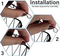 Vista 2 de Heavy Duty - 3 Tier Hanging Kitchen Black Fruit Basket