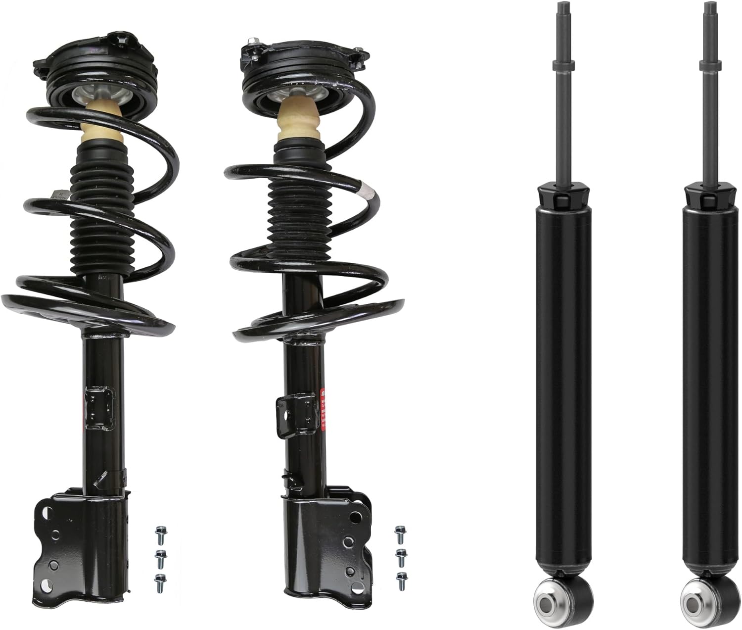 Monroe 1000081VK 4 pc Front and Rear Suspension Strut and Coil Spring Assembly Set for 2013 Infiniti JX35, 2014-2020 Infiniti QX60, 2014-2023 Nissan Murano, 2013-2020 Nissan Pathfinder