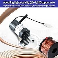 Vista 4 de 15471-60010 Solenoide de apagado de combustible 052600-1000 15471-60013 Reemplazo para Kubota R400B R410 R410B R420 R510 R510B R520 Solenoide