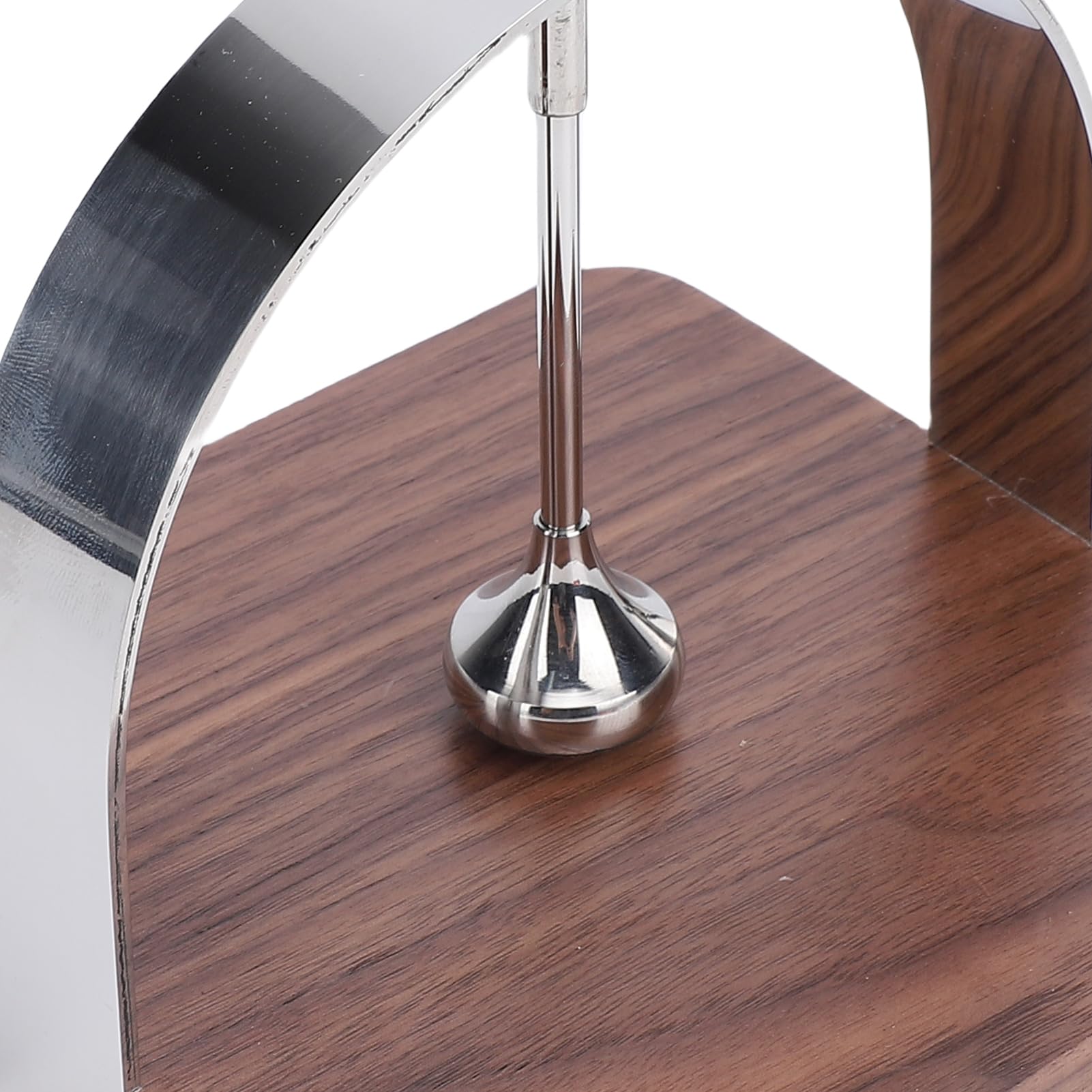 Servilletero de papel de cóctel para mesa, dispensador de servilletas comercial para el hogar, servilletero de madera de acero inoxidable con brazo pesado para cocina,
