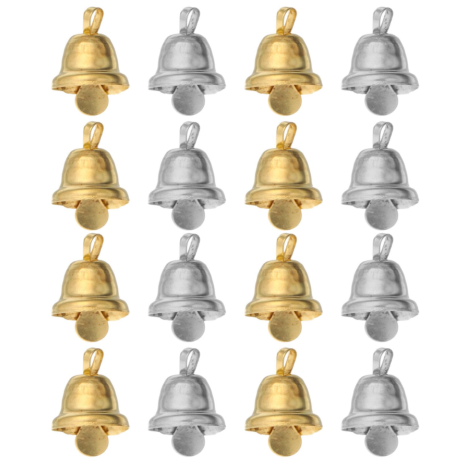 Toyvian 1000 Unidades Campanas Navideñas de Hierro Plata 10mm para