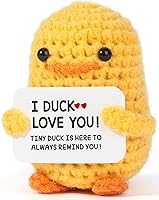 MBL Handmade Crochet Duck - Funny Romantic Gift for Girlfriend Boyfriend Anniversary Birthday Couples Wedding