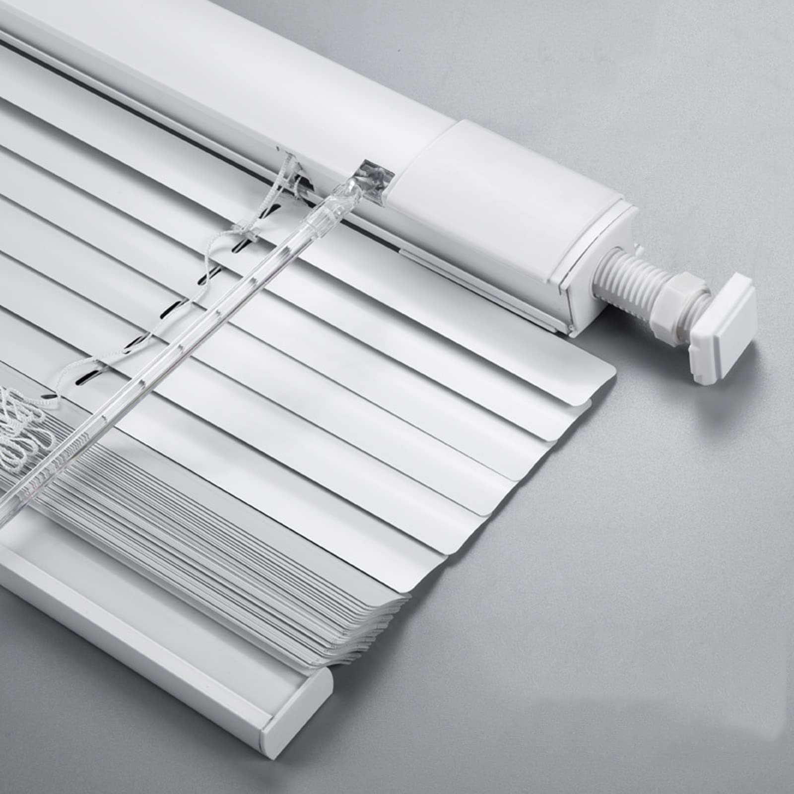 Llpeijie026 Light Aluminum Venetian Blinds,Cordless Blinds,Thermal Noise Reduction Windows Treatment Shutters,Waterproof Blackout Blinds For Bedroom/Kitchen/Bathroom,No Drilling Required (90Cm Width X 130Cm Drop)