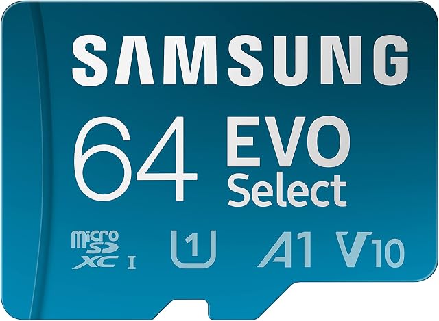 Samsung EVO Select 64GB microSDXC UHS-I U1 130MB/s Full HD Memory Card inc. SD-Adapter (MB-ME64KA/EU)