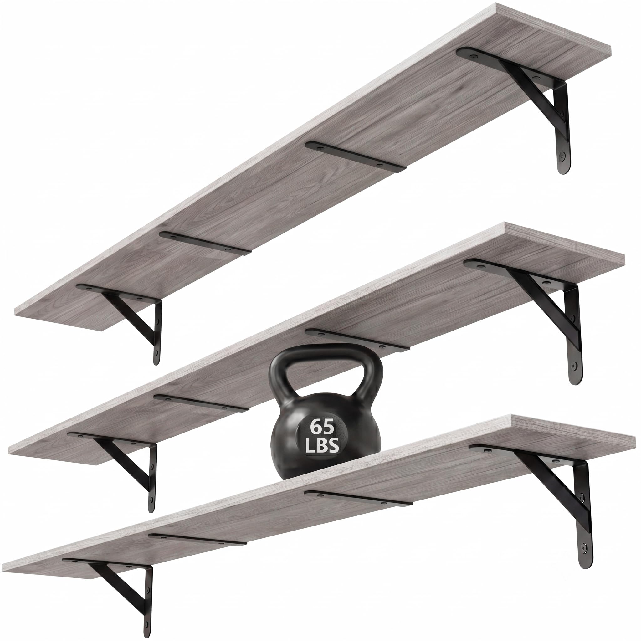 WOPITUES Floating Shelves - 3-Pack -14