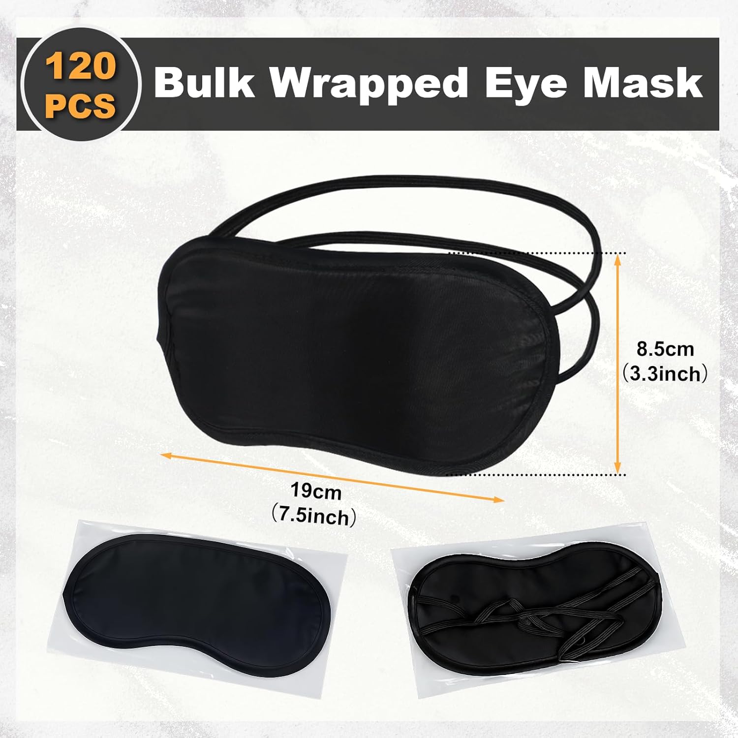 120 Pack Eye Mask Disposable Blindfolds for Games with Nose Pad Soft Eyes Cover Party Pack Sleep Eyes Masks Eye Shade Mask Women Men (Black)