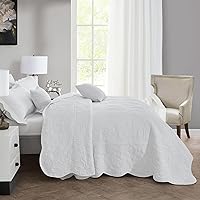 Vista 4 de HZ & HY Colcha de tamaño King extragrande, juego de ropa de cama acolchado, edredón ligero y delgado, reversible, lujoso, 5 piezas, 100% microfibra