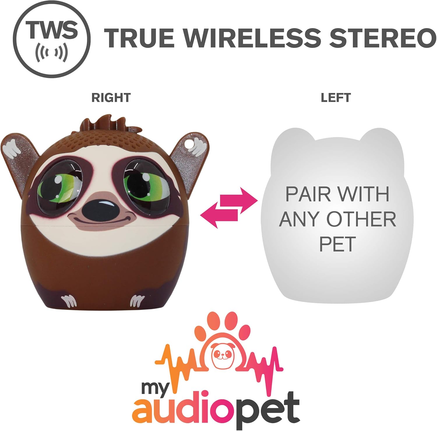 Uр Tо 40% оƒƒ My Audio Pet Mini Bluetooth Animal Wireless Speaker for Kids of All Ages - True Wireless Stereo – Pair with Another TWS Pet for Powerful Rich Room-Filling Sound (Slow Jam-Sloth) Flаѕh Sаlе Buу 1 gеt 1 My Audio Pet Mini Bluetooth Animal Wireless Speaker for Kids of All Ages - True Wireless Stereo – Pair with Another TWS Pet for Powerful Rich Room-Filling Sound (Slow Jam-Sloth)