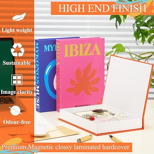 Miniatura 3 de Preppy - Estuche magnético decorativo para libros, decoración de habitación de preppy, mesa de centro estética, para decoración oculta,