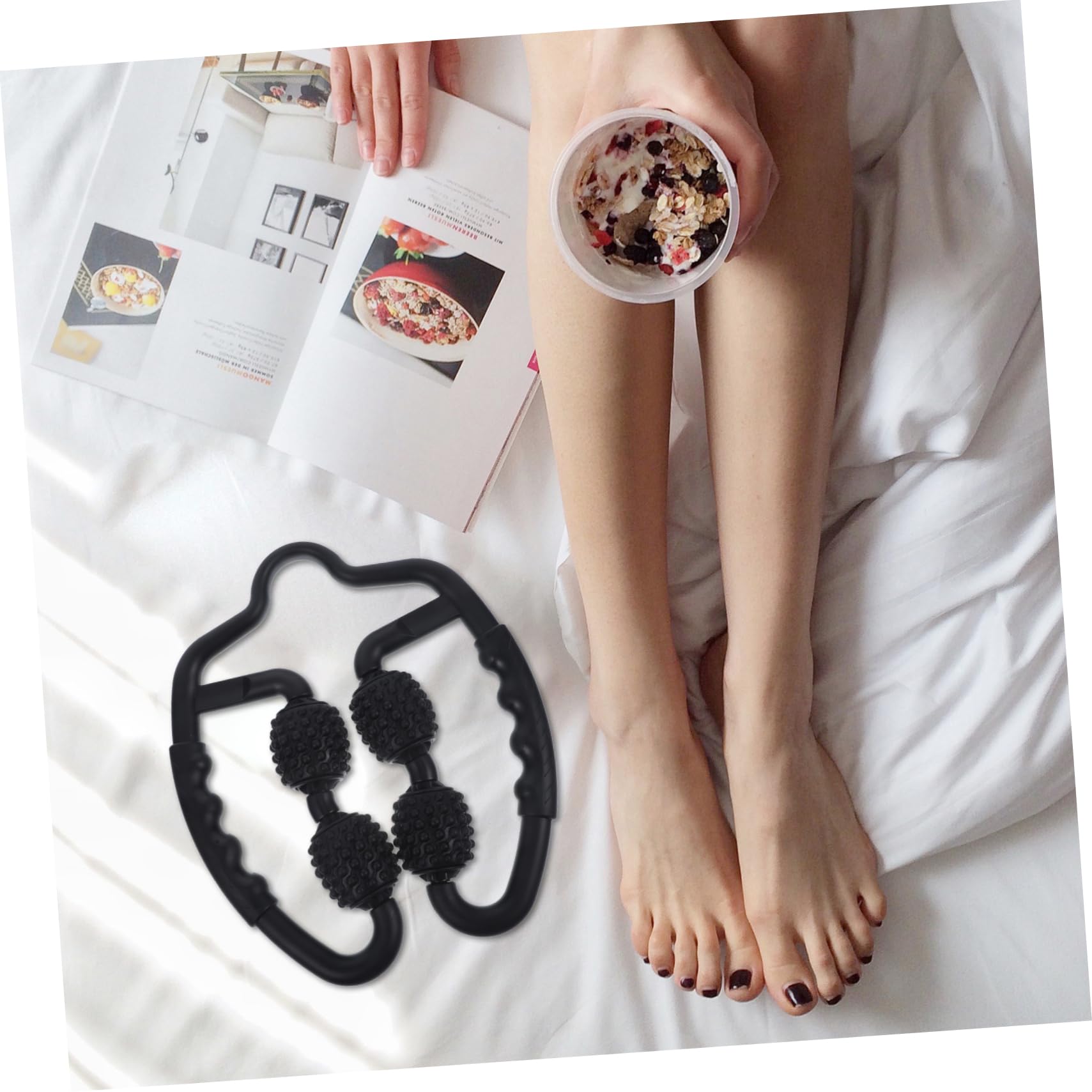 UKCOCO Massaggiatore Rotante Rilassante Muscolare in Materiale Delicato, Bastone Da Massaggio Per Fitness Gambe e Braccia, Supporto Per Sollievo Muscolare Quotidiano a Casa