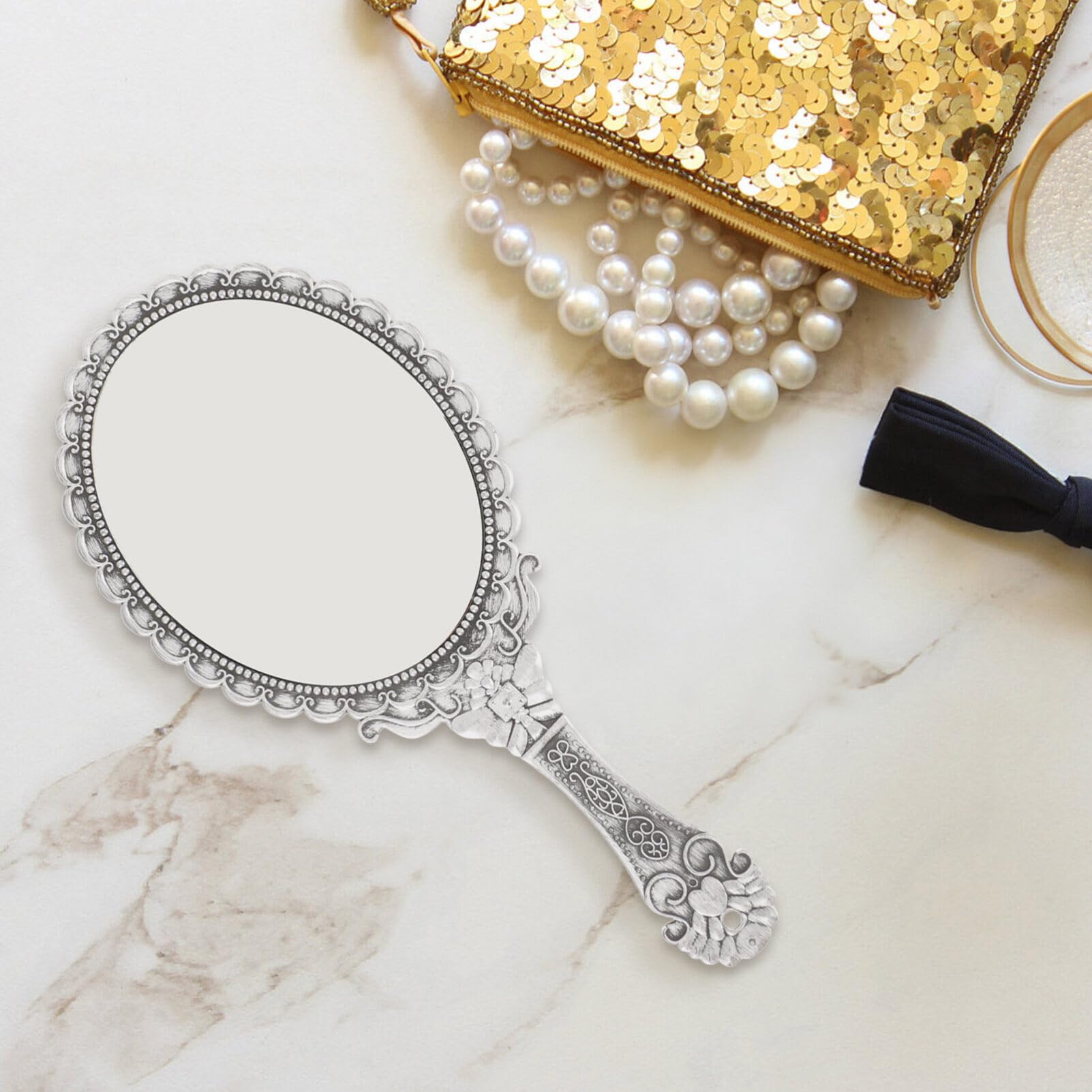 アンティーク 手鏡 2点セット Amazon.co.jp: 2個セット 手鏡 アンティーク スタイル 高精細 鏡面