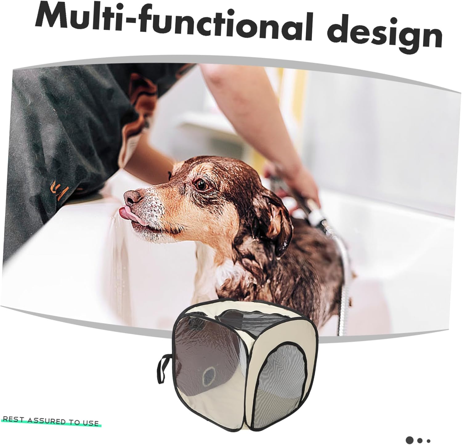 Folding Cat Drying Box Quick Dry Pet Hair Dryer Bag for Indoor Tent Bathing Cage Soft Material Multi-Functional Pet Dryer for Dogs Cats