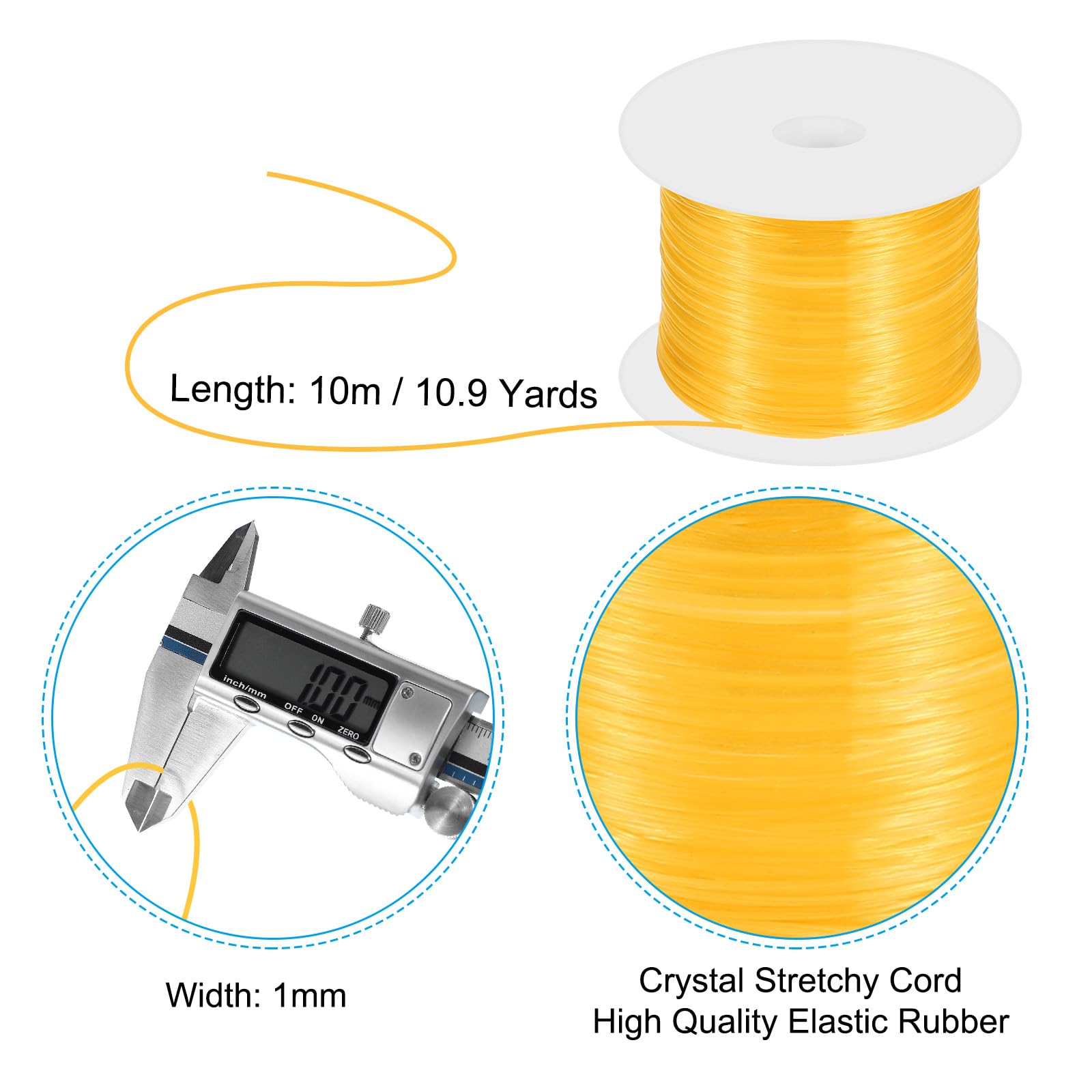 PATIKIL 11Yard/10m Flat Stretchy Bracelet String - Image 2