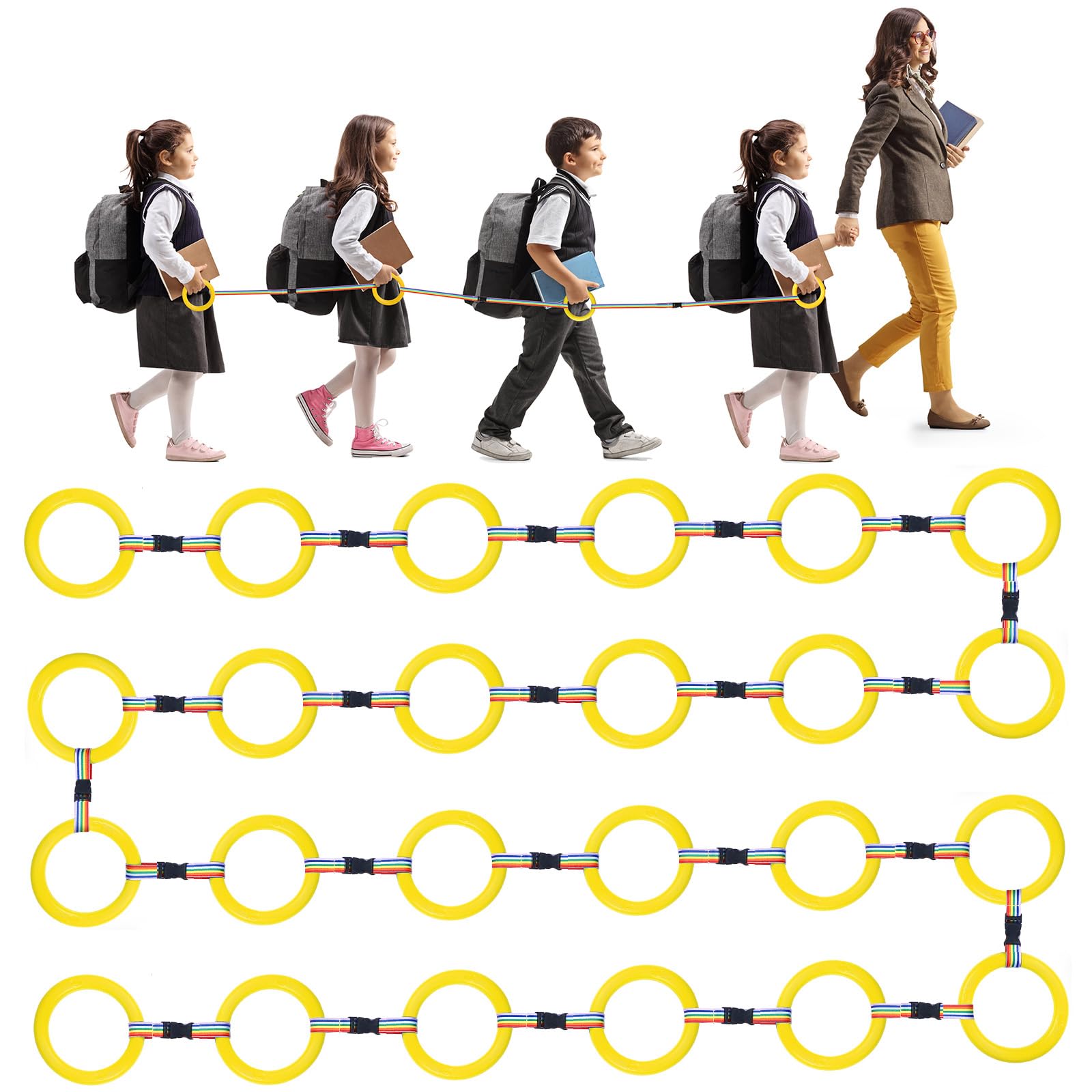 Children's Walking Rope With 12 Handles - For Preschool, Daycare ...