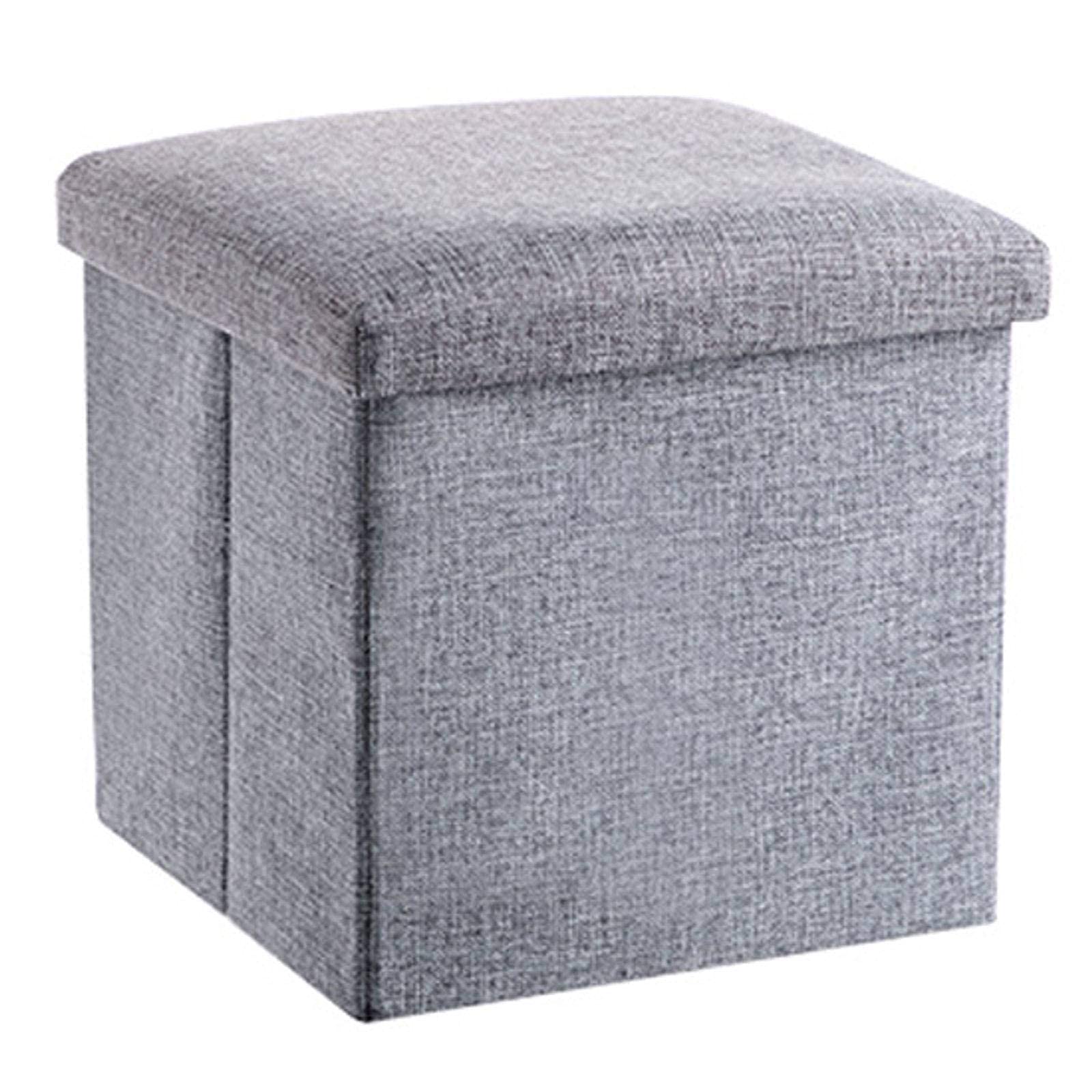 Boîte de rangement cube pouf pliant pour ranger les jouets de chambre