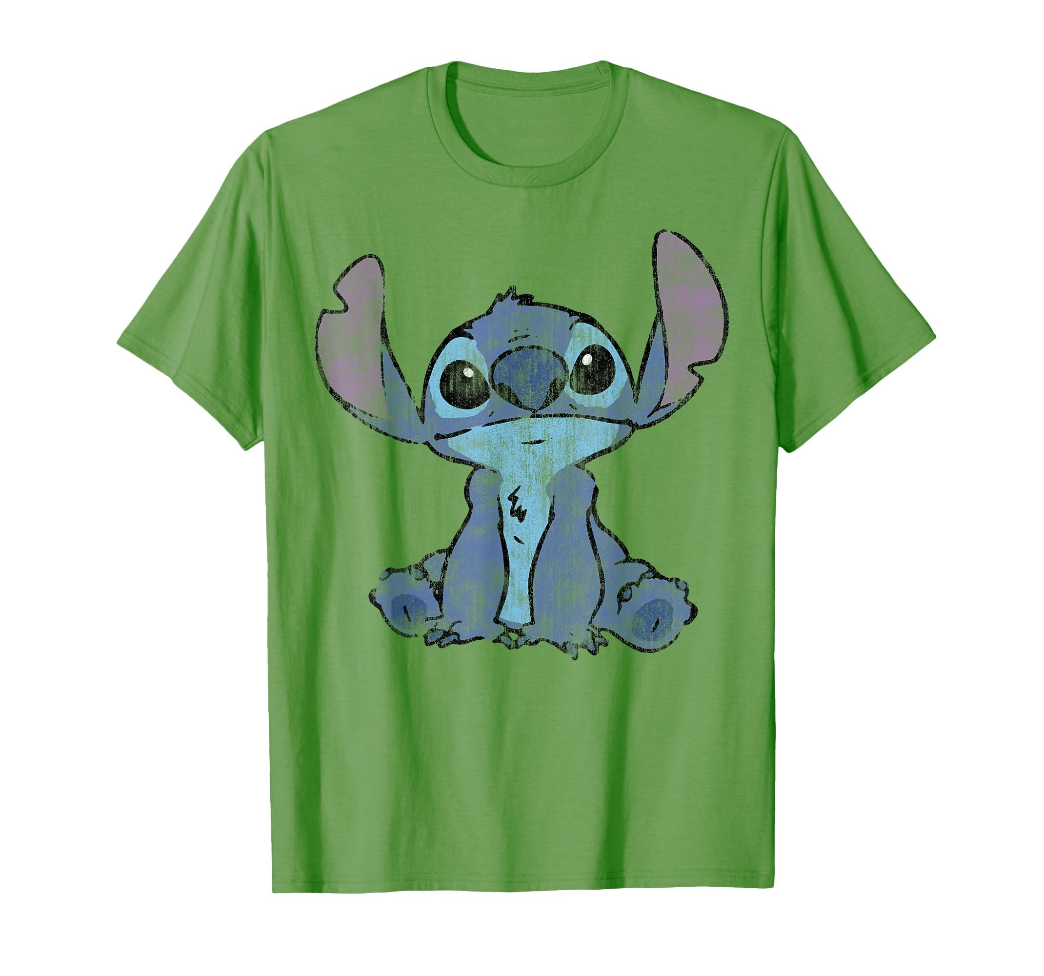 Disney Lilo &amp; Stitch Distressed Stitch Portrait T-Shirt