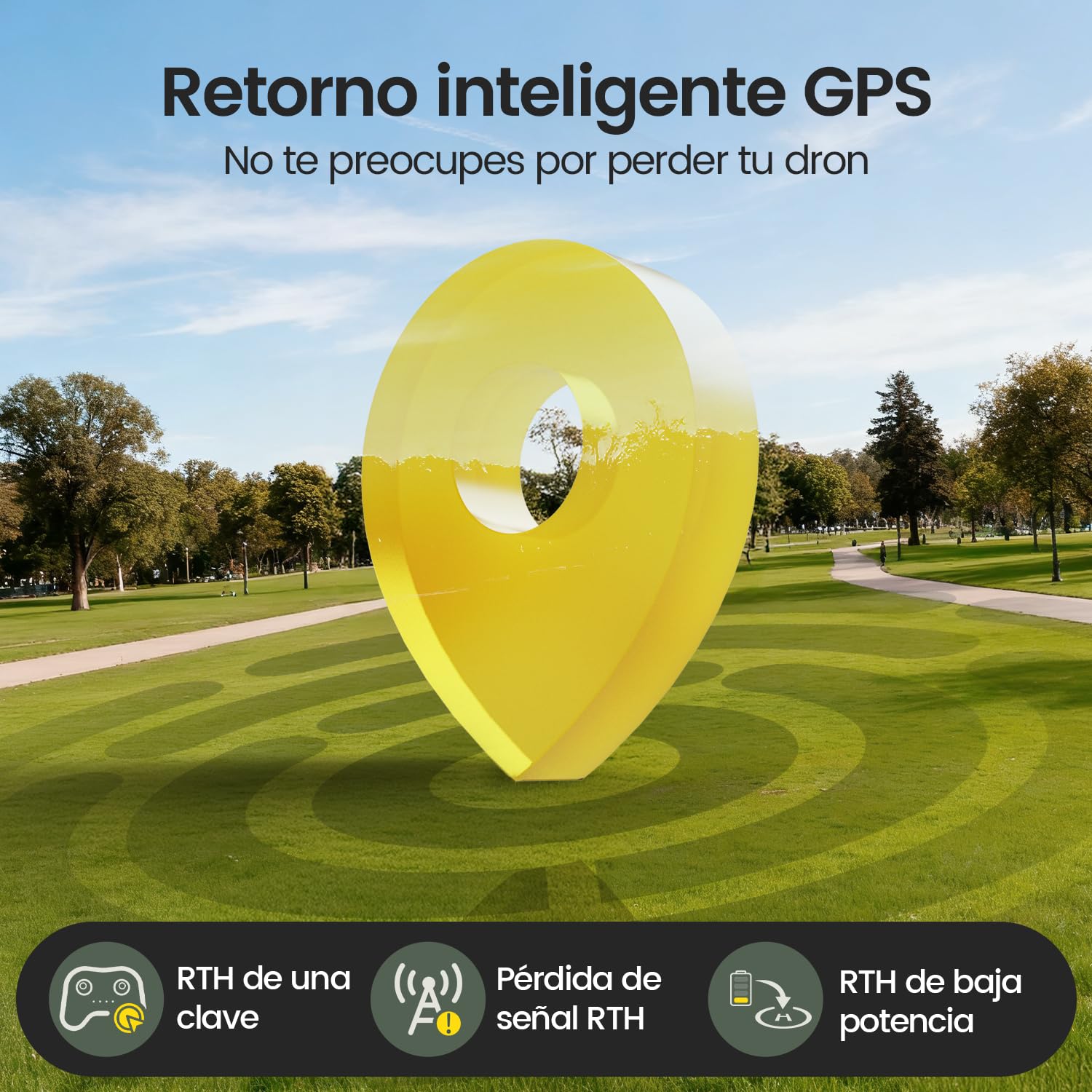 Holy Stone HS175G Dron con Cámara 8K y EIS, Motor sin Escobillas, 60 Min de Vuelo, GPS, Retorno Inteligente, Drones con Cámara 8K Adultos, Drone Plegable con Batería de Carga Rápida, C0