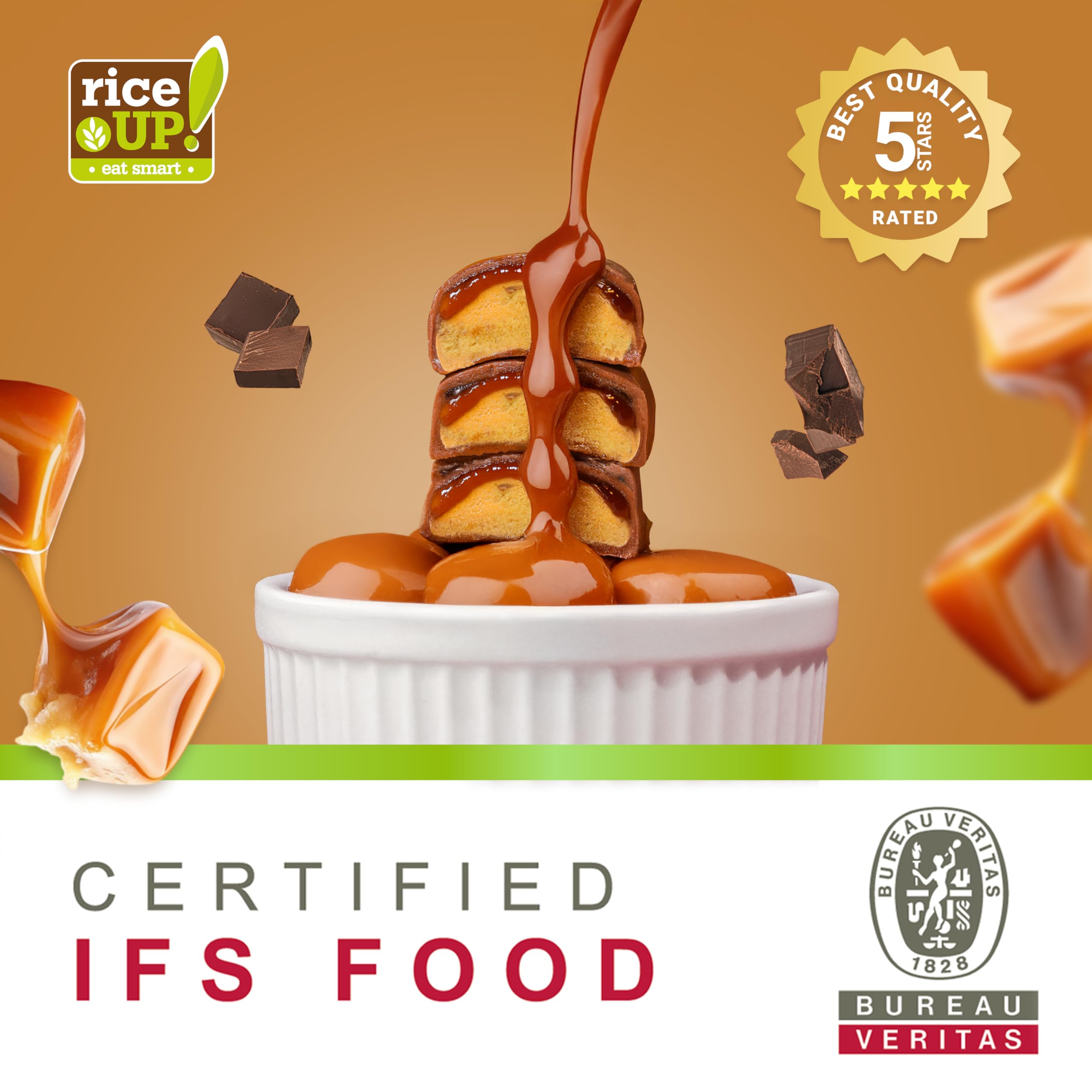 RiceUP! Barretta Proteica Vitaminica | Toffee, Cocco, Lampone | 45 x 40 g