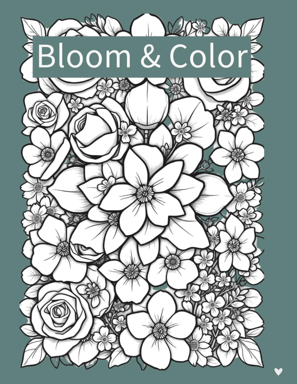Bloom & Color: Elegant floral coloring pages for creative moments