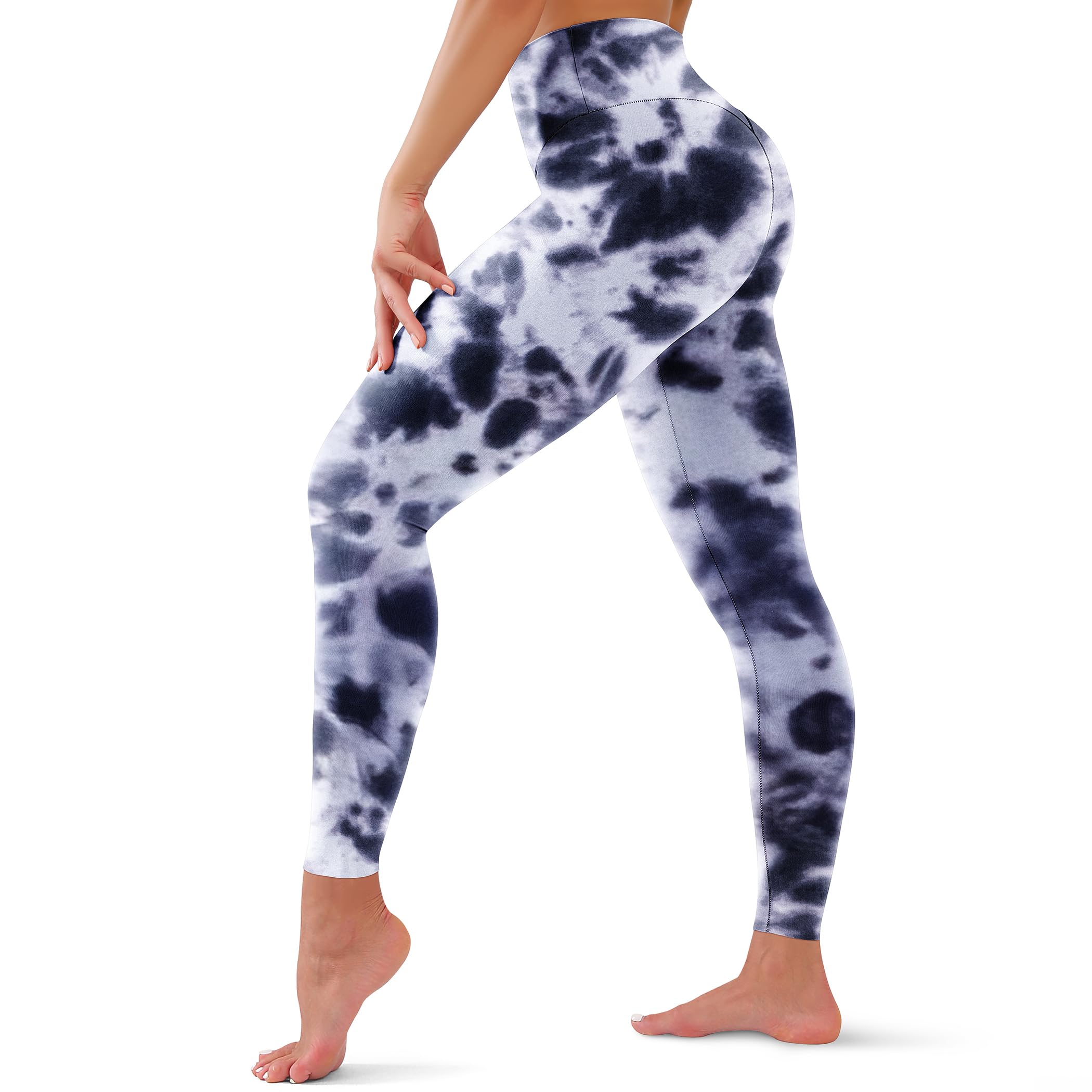 High Waisted Leggings for Women - Tummy Control Yoga Pants for Workout Running Athletic No See Through Plus Size