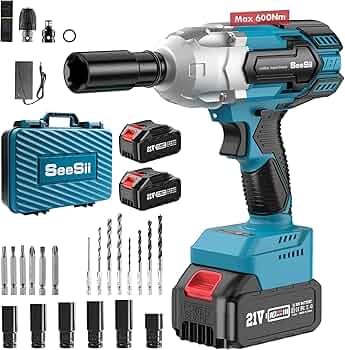 Amazon | Seesii 電動インパクトレンチ 600N・m 強力 ブラシレス
