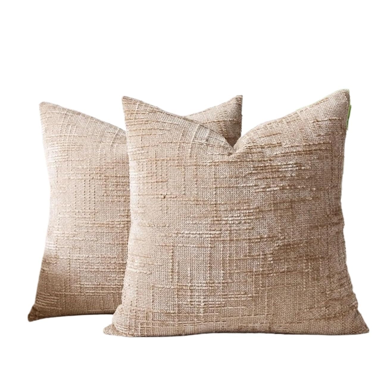 Poszewki na poduszki, Ręcznie robiona szenilowa poszewka na poduszkę w jednolitym kolorze wielokolorowa wiele rozmiarów sypialnia w domu(Camel,60 x 60 cm (Pack of 1))