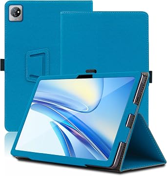 Case for Blackview Tab 70 WiFi, 10.1 inch, Blackview Tab 70 WiFi 2023 Tablet Case, Folding Stand Protective Cover with Pencil Holder and Wrist Strap, Full Protection. Light Blue