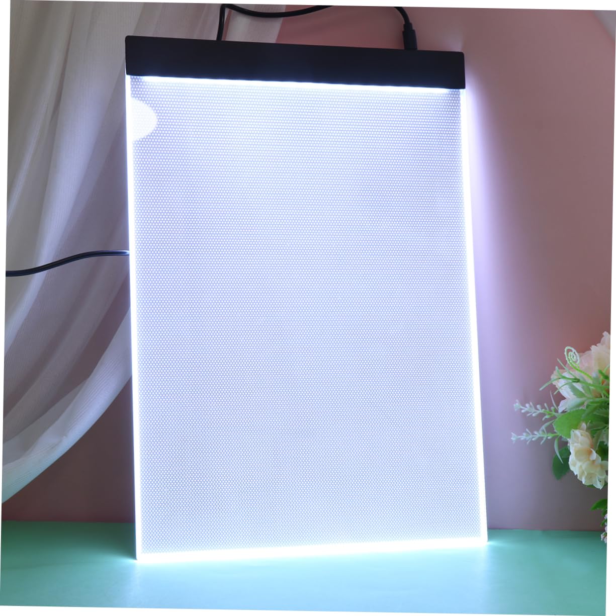 Table Lumineuse de Traçage LED A4 en Acrylique Blanc, 1 Set
