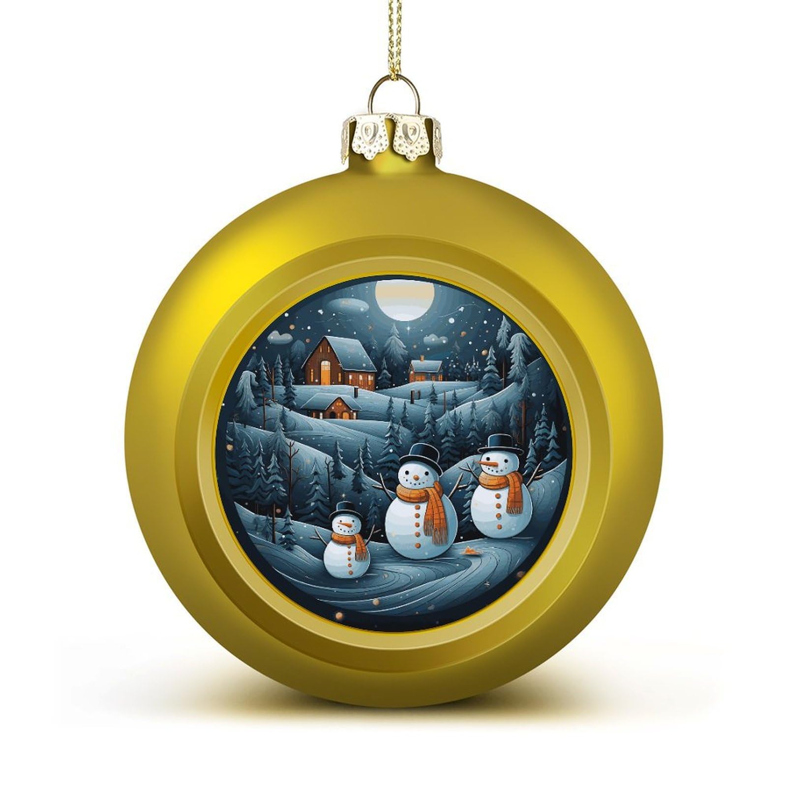 Christmas Santa Penguin Christmas Balls Ornaments for Xmas Christmas Tree 1.6" Hanging Shatterproof Xmas Balls Hanging Decor Pendants for Holiday Party Outdoor Indoor DIY Craft Supplies