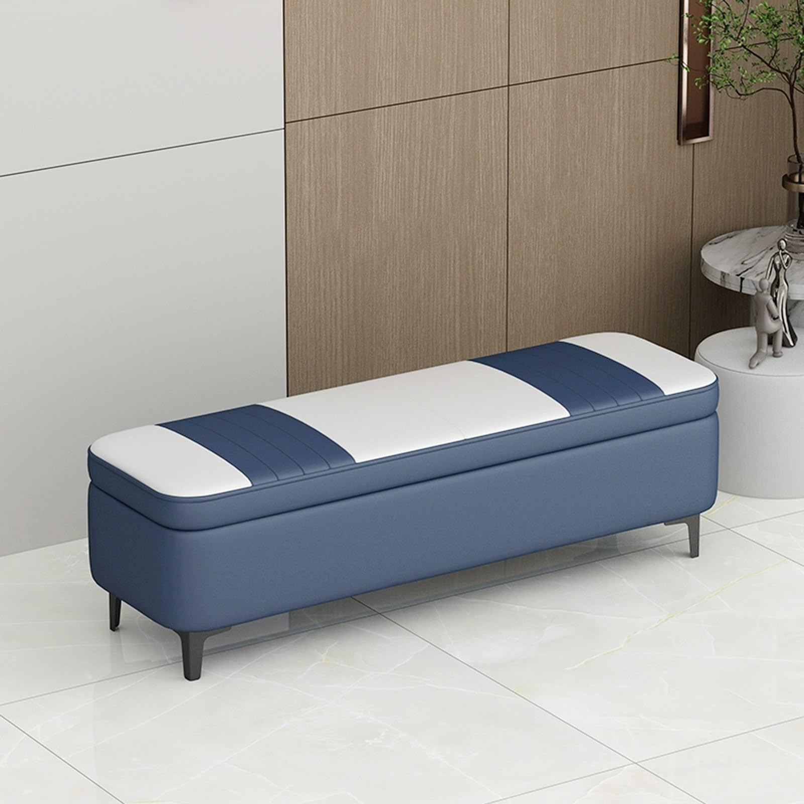 Siège de rangement élégant et polyvalent pour couloir et maison moderne