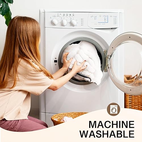 Miniatura 7 de MEWOOFUN Cama lavable para perros pequeños, camas para gatos de interior con parte inferior antideslizante, cama redonda para cachorros y gatitos