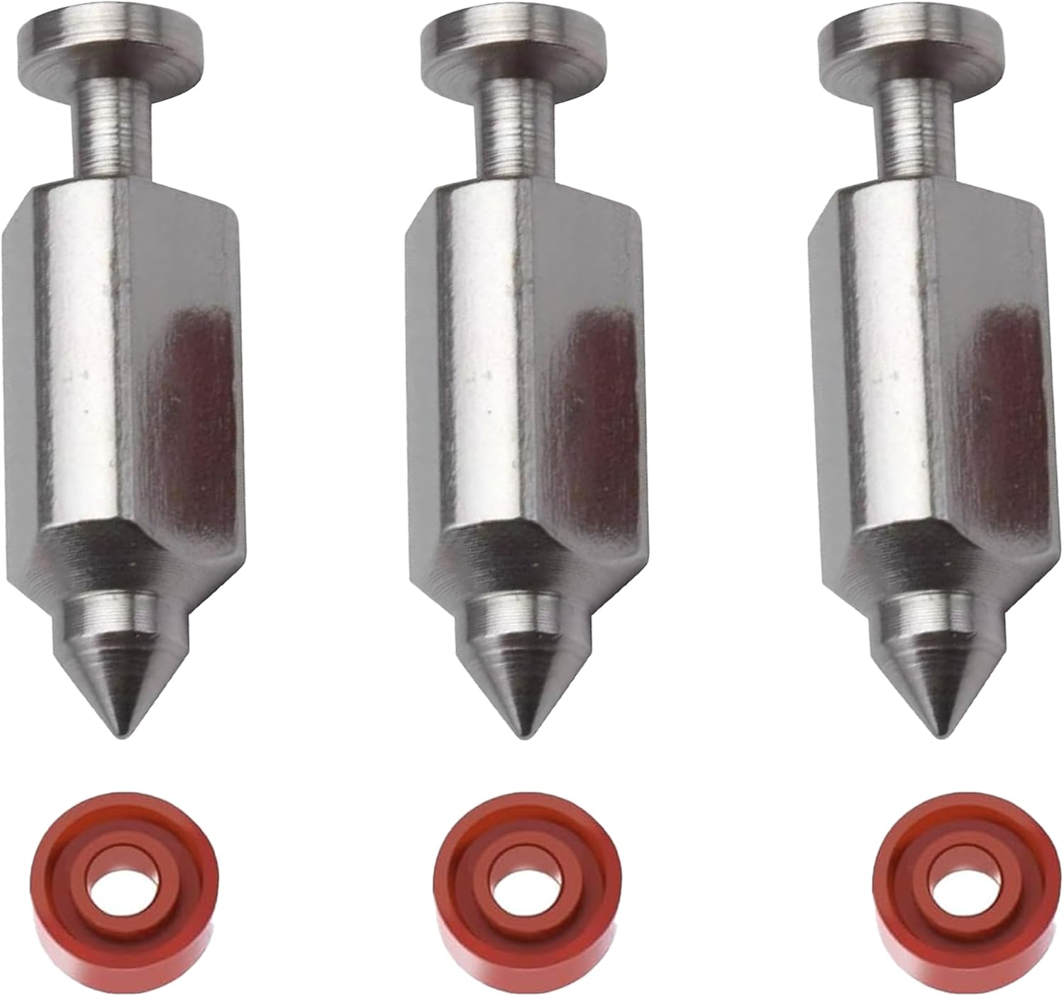(Pack of 3) 398188 281144 299096 Carburetor Float Valve Needle Seat Kit Compatible with Brriggs & Stratton 398183 490937 498261 231855 Carburetor Float Valve 3.5 HP to 6 HP Rebuild Kit