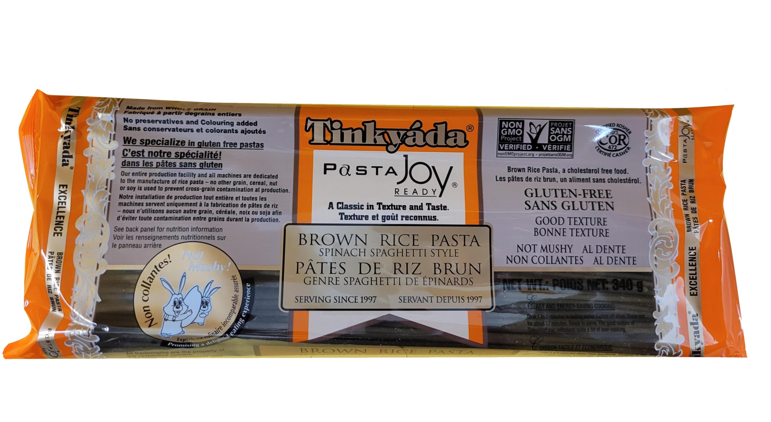 Tinkyada, Pasta Rice Spinach Spaghetti, 12 Ounce