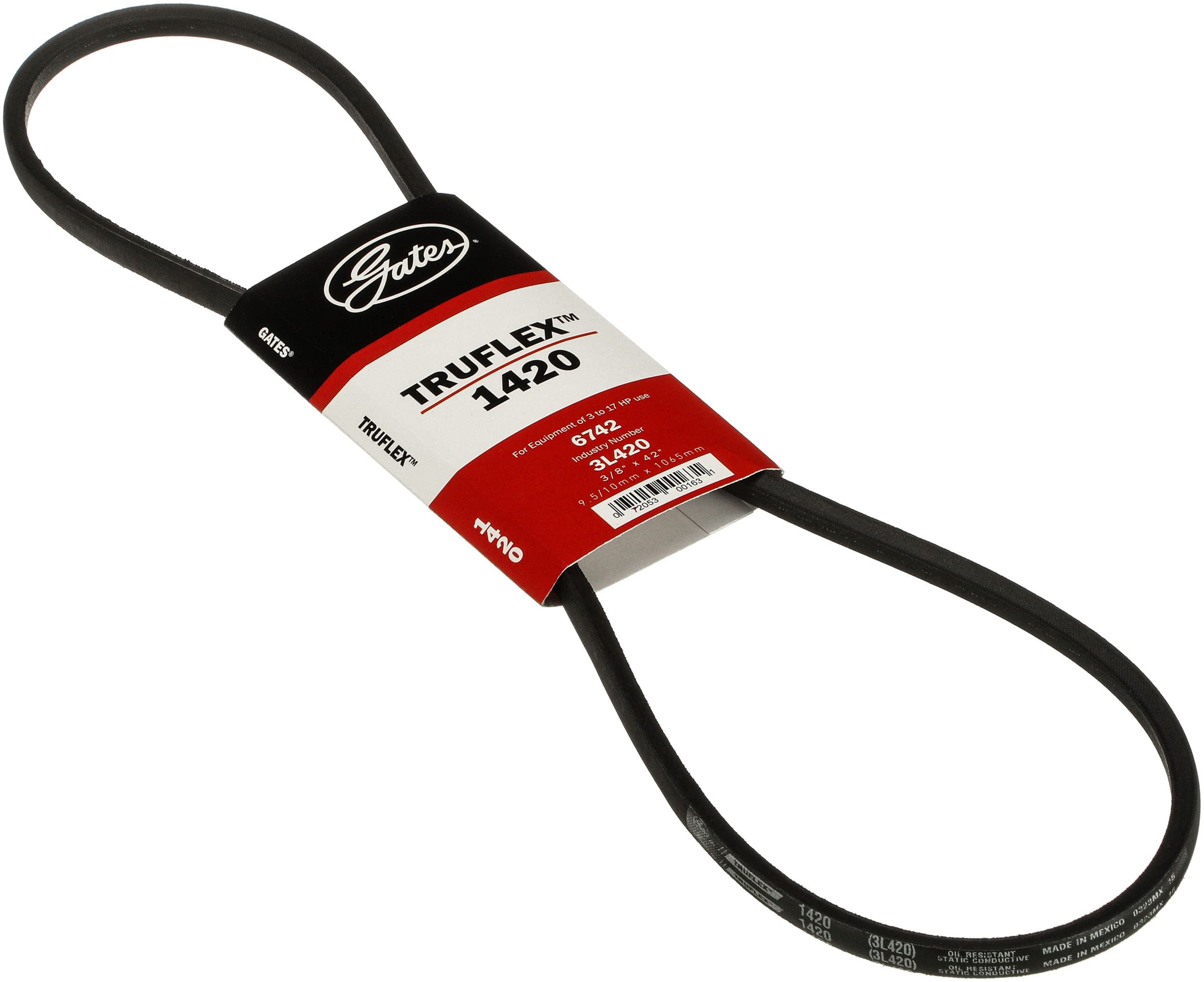 Amazon.com: Gates 1420 Truflex FHP Low Horse-Power V-Belt : Automotive