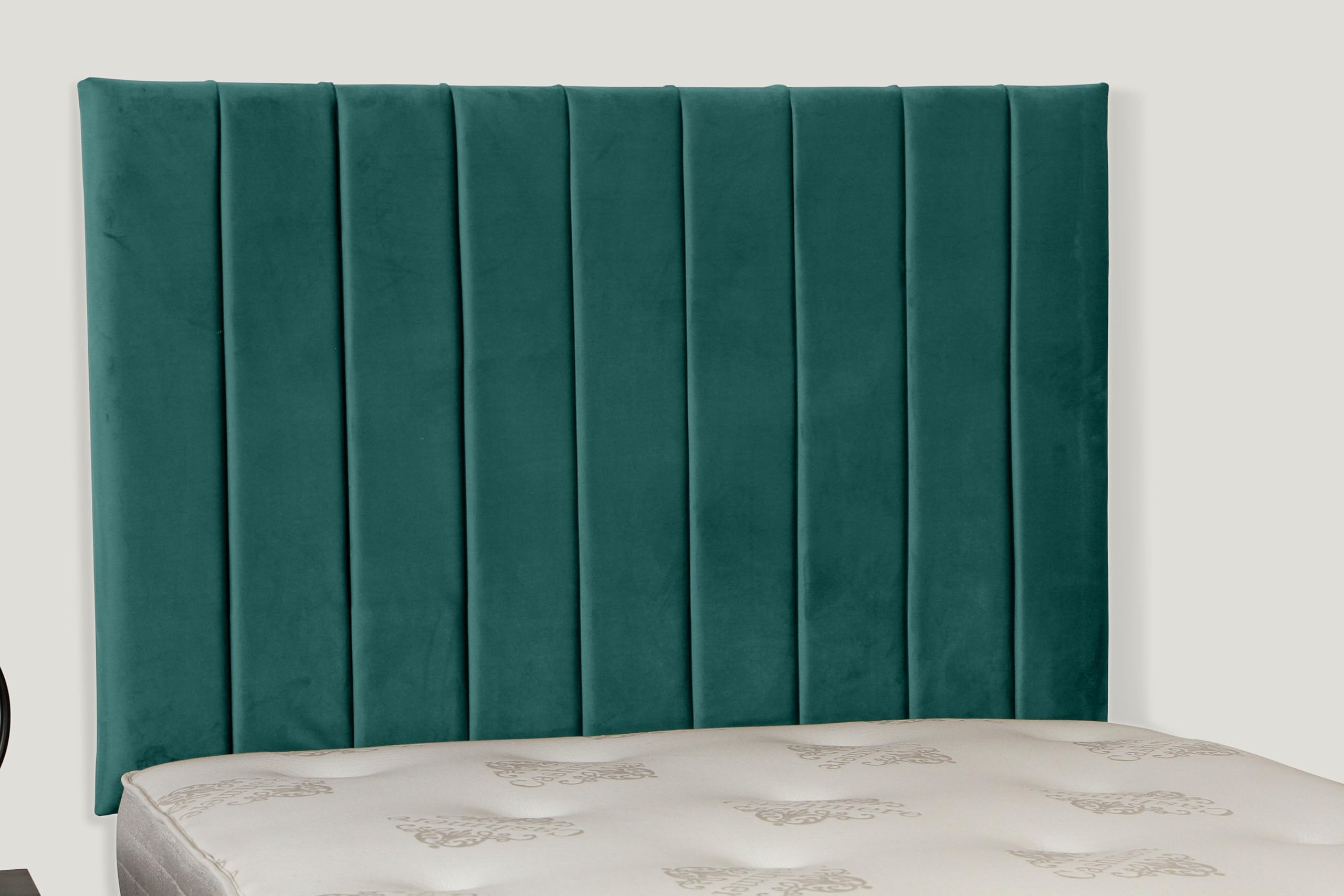 36 INCH HEIGHT PORTLAND HEADBOARD IN PLUSH VELVET FABRIC (Green, Double)