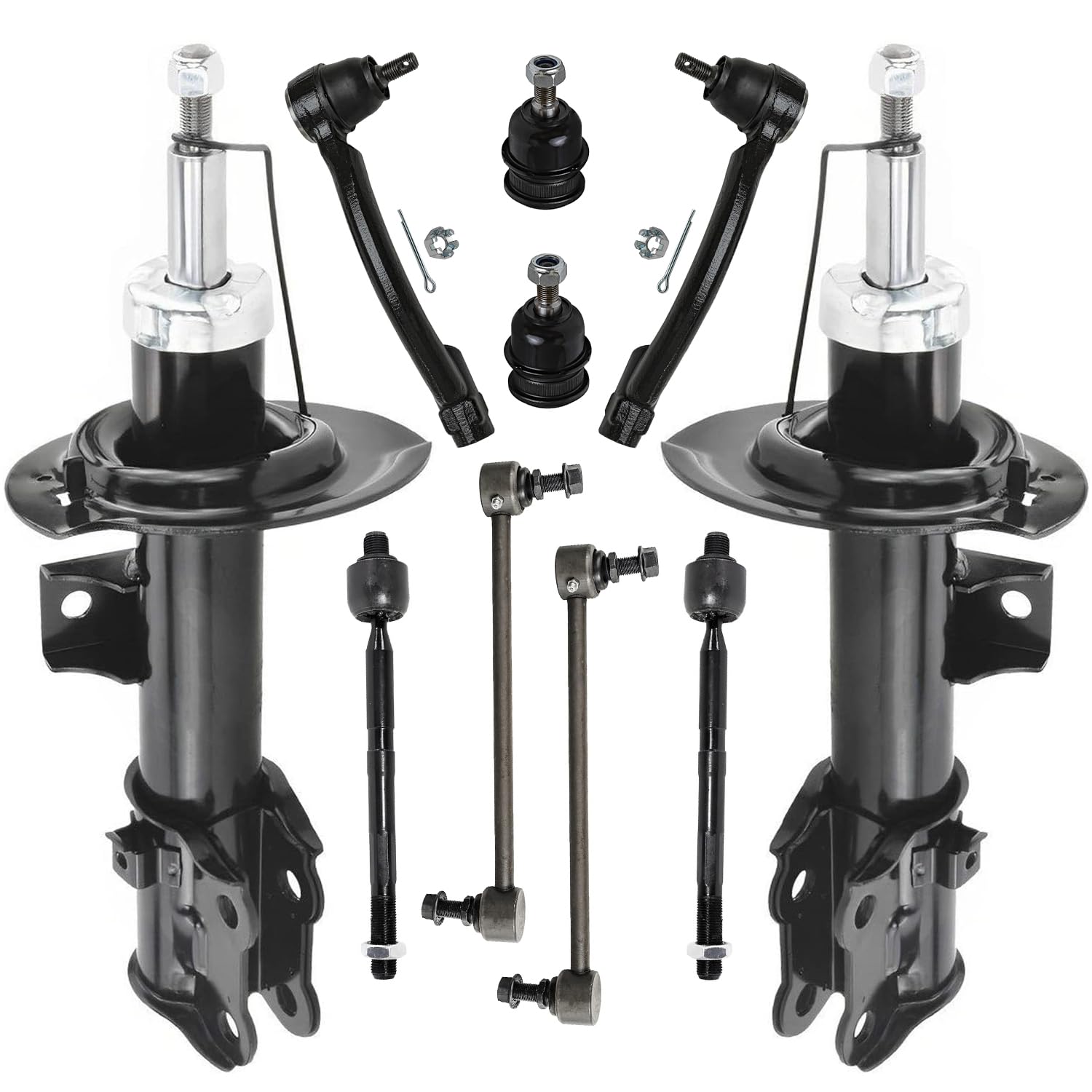 Detroit Axle - Front 10pc Struts Kit for 2014-2018 Kia Forte Forte5