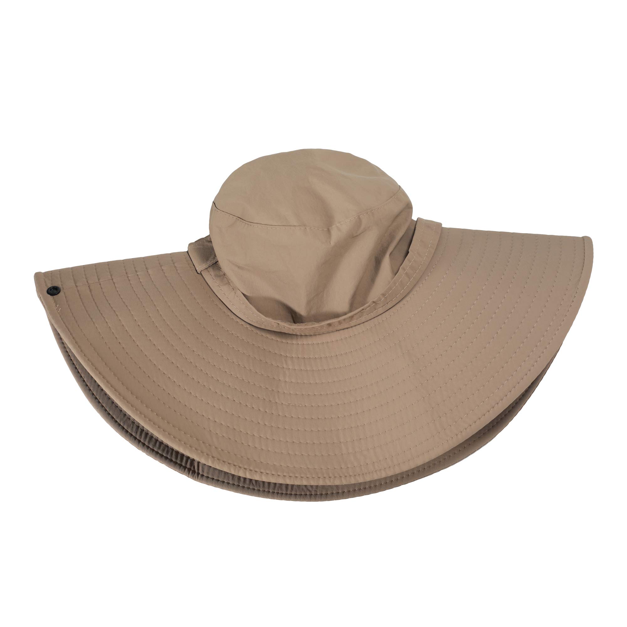 ZLYC Chapeau Boonie à Large Bord imperméable pour Homme - Chapeau de Soleil d'extérieur - Protection Solaire