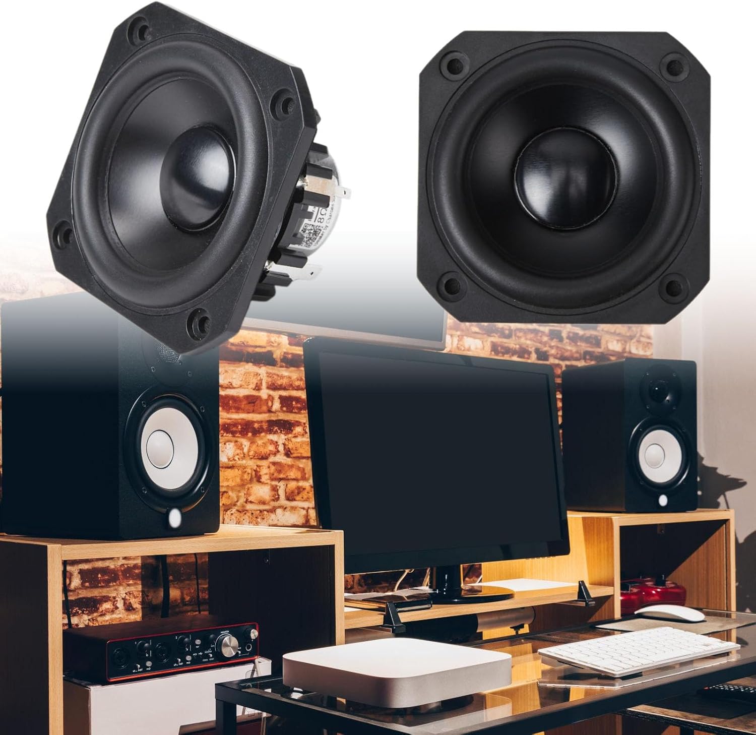 Montesy 防水 25W ラウドスピーカー、3インチ アウトドア プールサイド エンターテイメント オーディトリ ラウドスピーカ