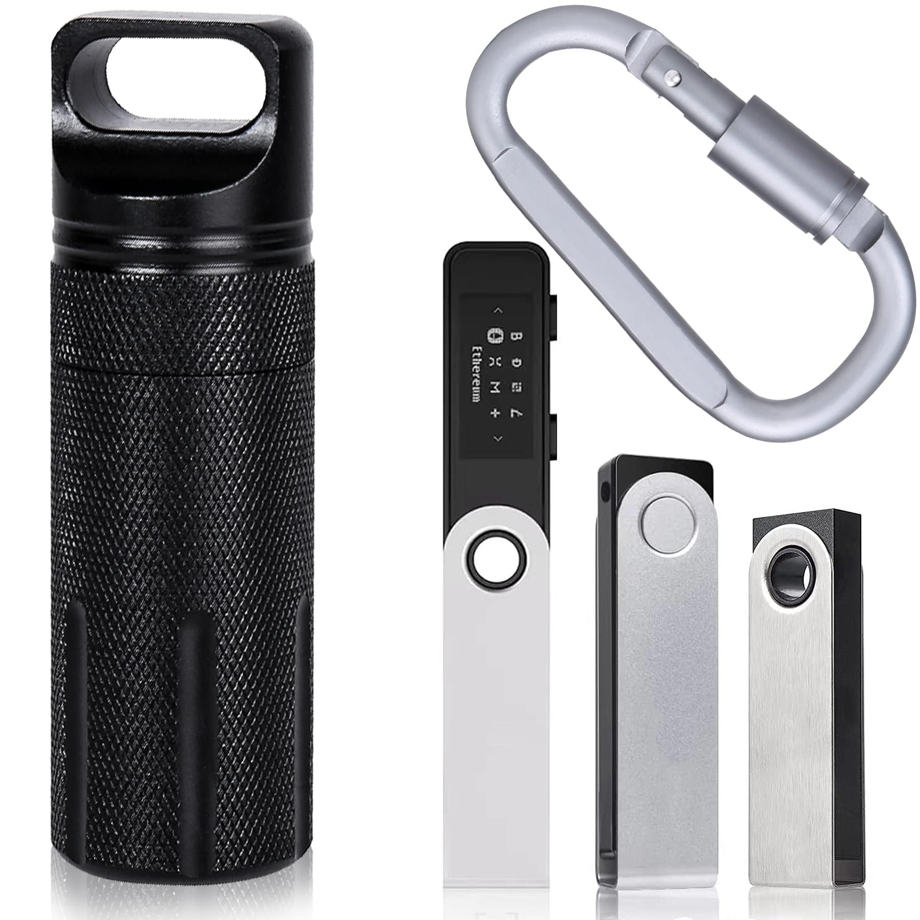 Aenllosi Custodia per Ledger Nano X/Nano S/Nano S Plus Wallet,Nero.(Solo Custodia)