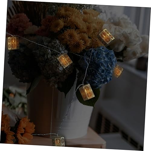 Miniatura 9 de Vaguelly Guirnalda de luces para decoración de valla de poste de luz, guirnalda de luces para exteriores, guirnalda de luces de cortina para