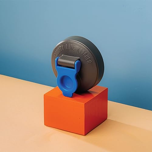 Miniatura 3 de County Line Kitchen Tapa abatible de tarro Mason de boca ancha duradera hermética sello a prueba de fugas azul 1 paquete