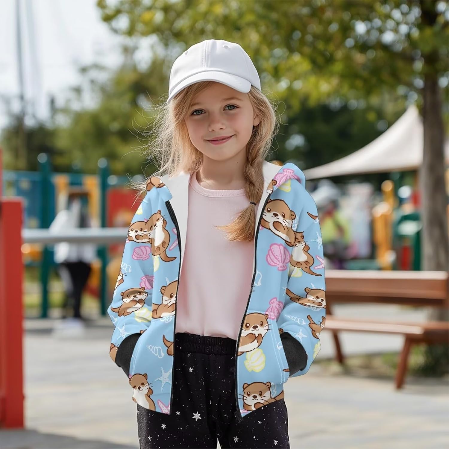Girl Zip up Hoodie Sweatshirt Soft Fleece Jacket with Pocket for Girls 6-16 Years