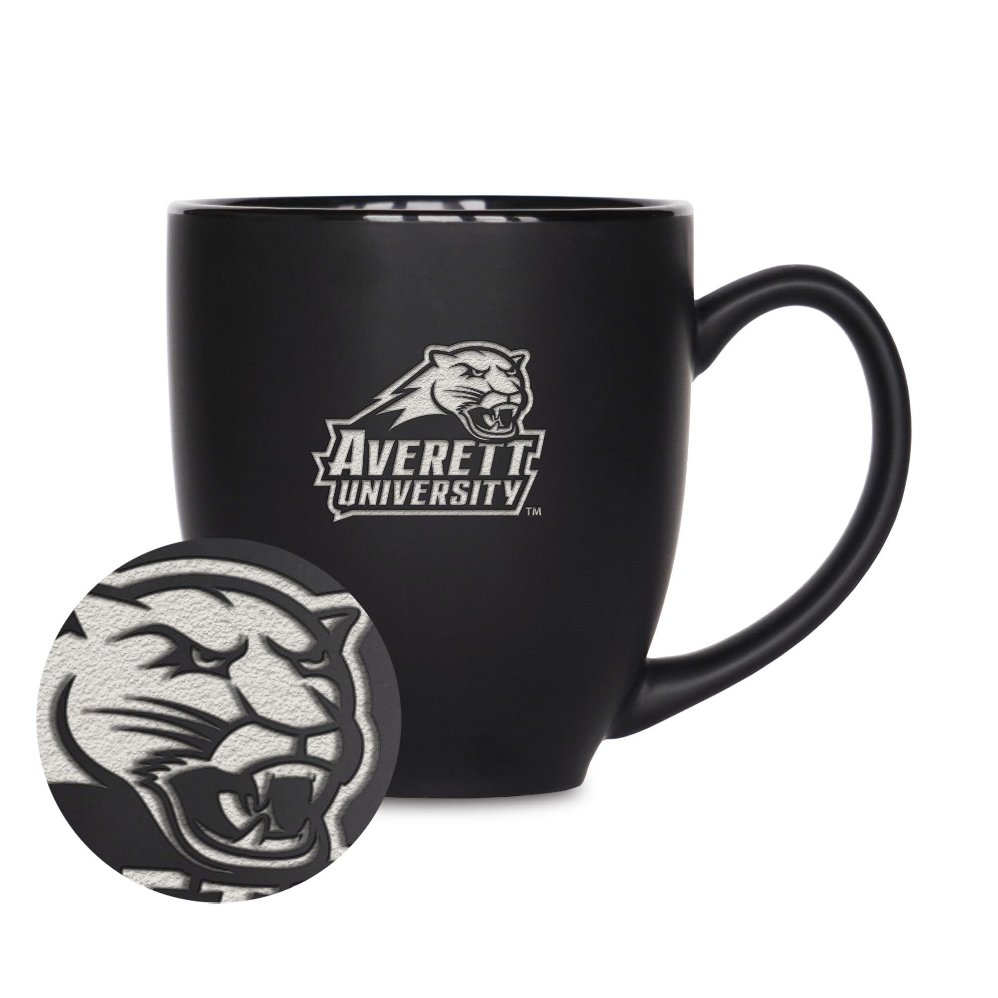 Tasse bistrot Averett Cougars mug en céramique noire mate pour boisson chaude 445ml