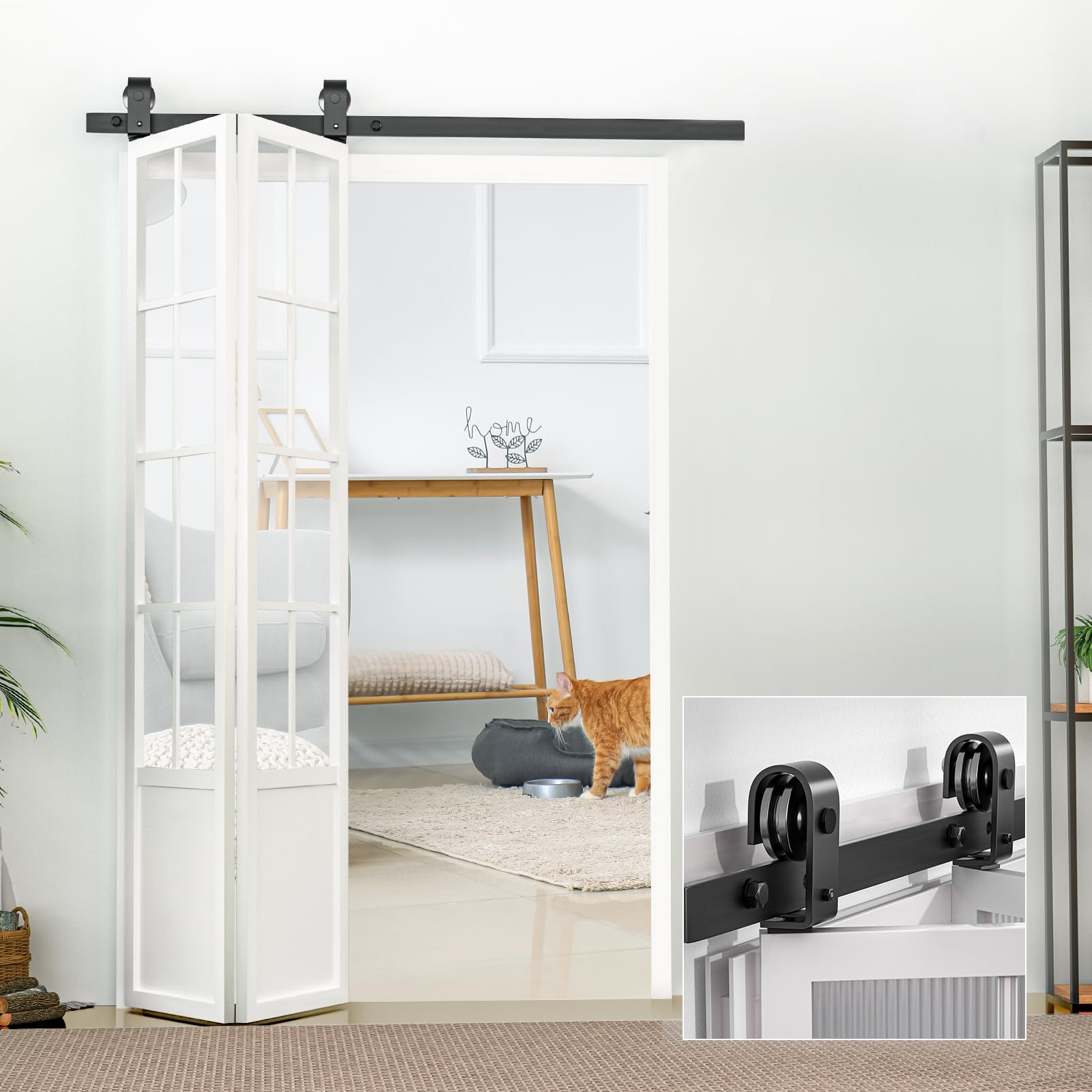 BELDING　CRUZ　PATH WORK　9.5　ベルディング Amazon.com: LWZH 114''/9.5FT Bi-Folding Sliding Barn Door