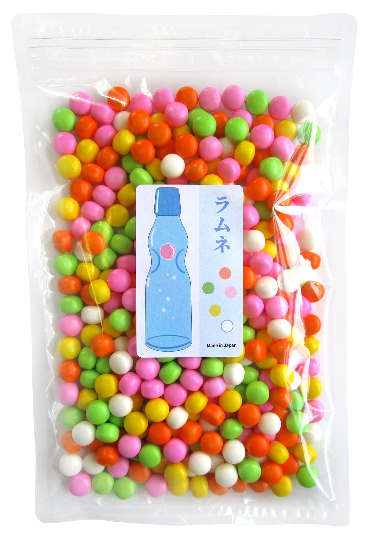 Amazon.co.jp: 5色カラーラムネ350g X 1袋 12mm ツヤあり : 食品・飲料