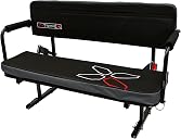 YUTRAX® Universal Mount UTV Jump Seat, UTV Accessory, Increase Seating Capacity, Heavy-Duty Steel Frame, Padded Seat & Backrest, Seat Flips Up, Easy to Assemble
