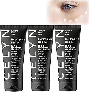 Celyn Instant Firm Eye Cream, 30 ml x 3 Eye Cream Against Dark Circles, Eye Cream Against Eye Bags, Anti-Wrinkle Power Fir...