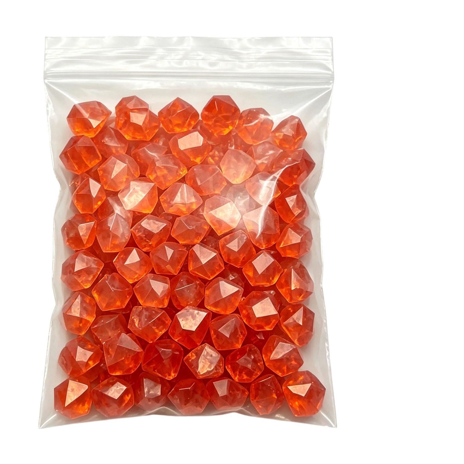 ZEPFJHE 200Pcs Resin Glowing Rock Nighttimes Glowing Stone for Home Decoration Water Feature and Projects Fluorescent Resin Shingle