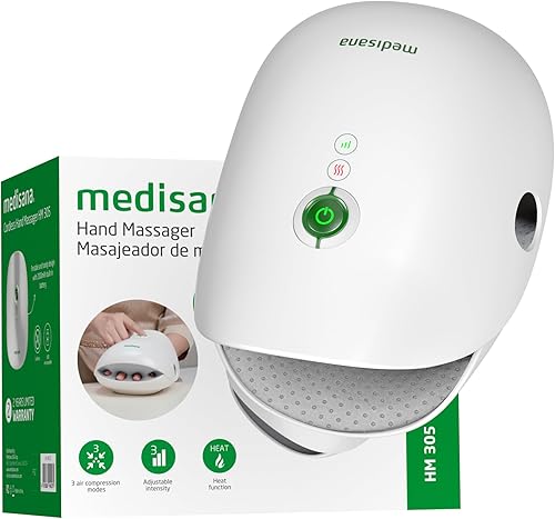 Masajeador de manos con calor, compresión y estiramiento, modos de masaje e intensidades multipersonalizables, función de memoria, masajeador de