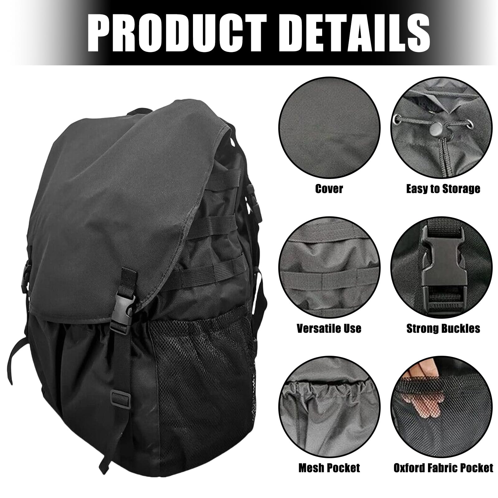 Bolsa de carga para neumáticos de repuesto para vehículos, expandible, soporte de almacenamiento para carretera y campistas, gran capacidad organiza